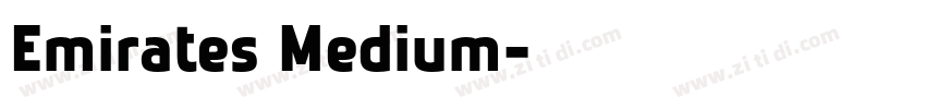Emirates Medium字体转换